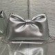 디올 보우 리본 백 미디엄 램스킨 실버 M0714OUQO_M900