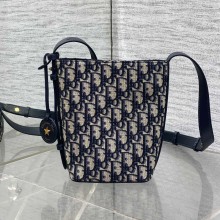 디올 오블리크 디올스타 버킷백 미니 블루 S4321UTZQ_M928