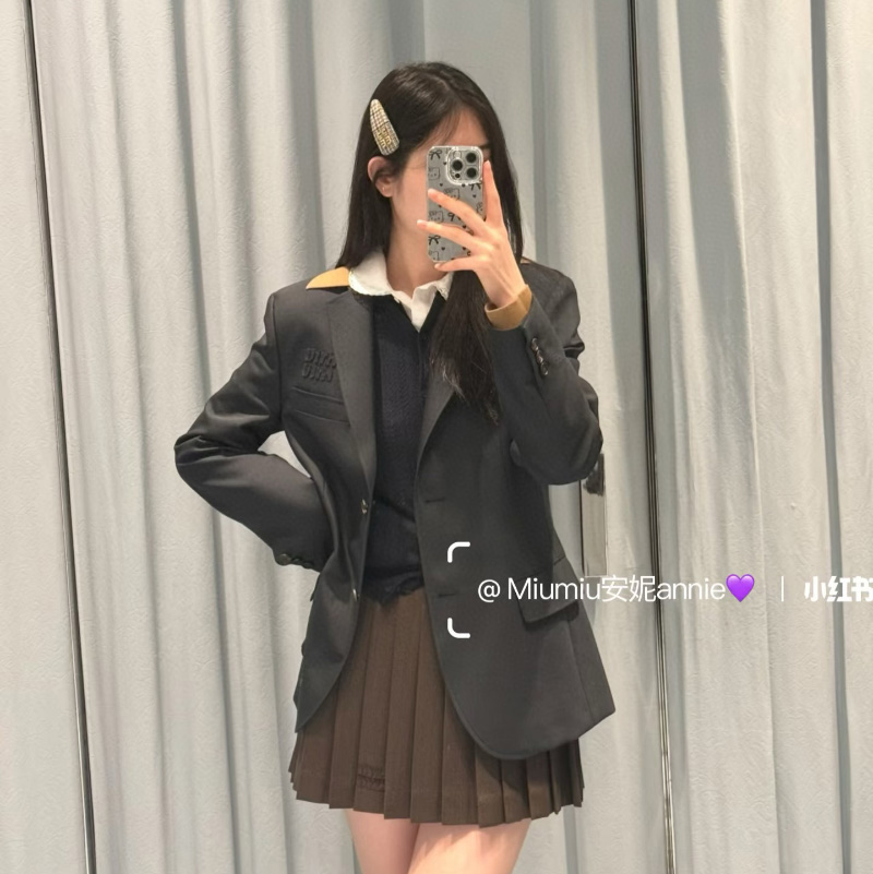 미우미우 키드 모헤어 자켓 MH2042SAM112I1  D