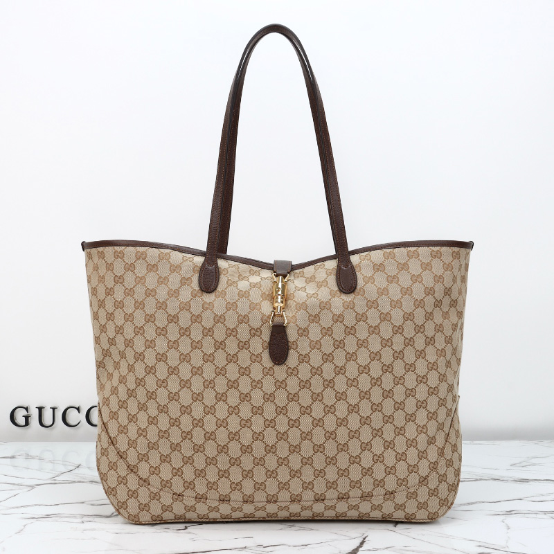 구찌 재키 라지 토트백 베이지  867014