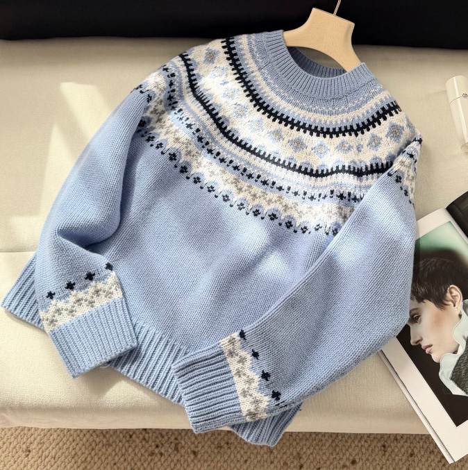 미우미우 울 크루넥 스웨터 MML02Y  H