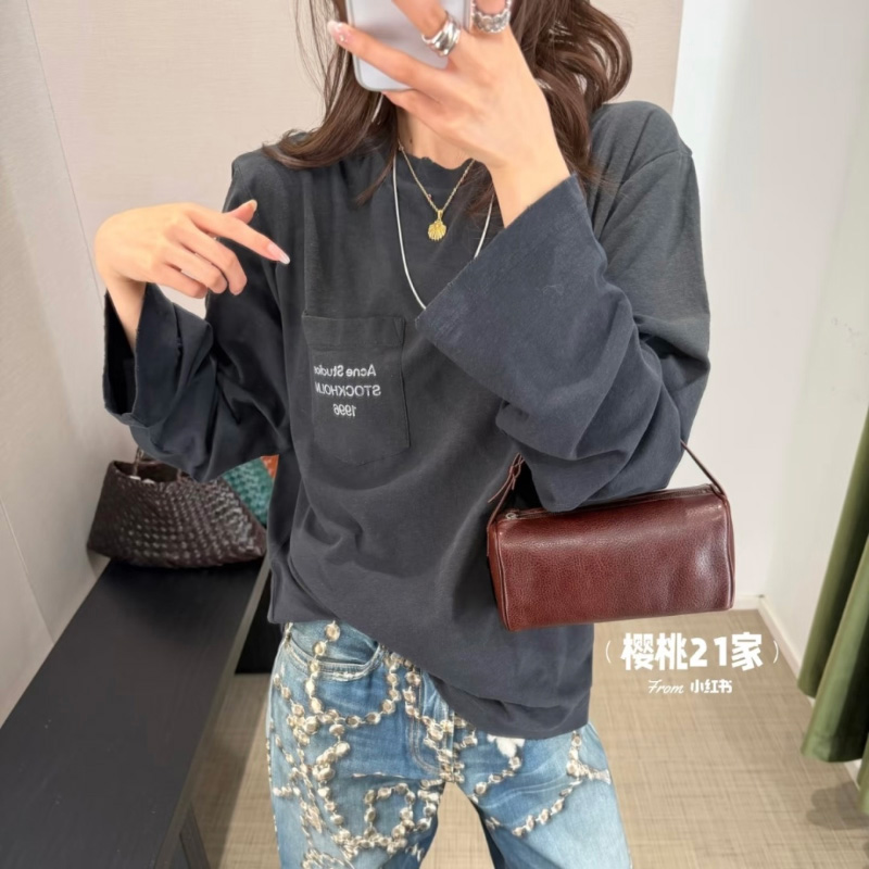 아크네 스튜디오 라프리마 로고 티셔츠 2컬러 CL0415  H