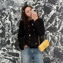 셀린느 캐시미어 울 혼방 벨트 재킷 RV16L1086  H