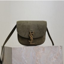 생로랑 카이아 스몰 사첼백 스웨이드 크로스백 619740