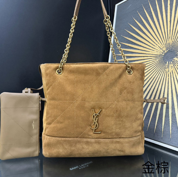 생로랑 스웨이드 JAMIE 스몰 쇼퍼 833948