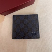 구찌 GG 슈프림 블랙 바이폴드 지갑 768243