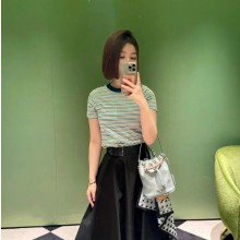 프라다 스트라이프 라일 코튼 티셔츠 2컬러 3960516S1  H