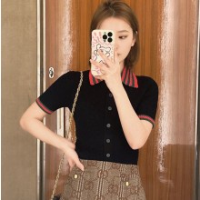 구찌 우먼 코튼 탑 상의 792042 XKD3C-1152  H