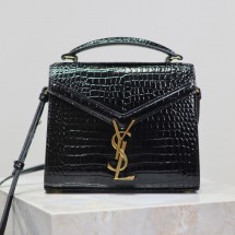 생로랑 카산드라 미니 탑핸들 백 블랙 602716