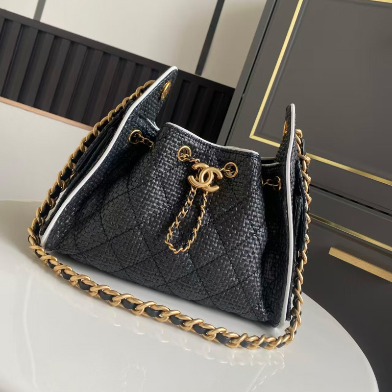 샤넬 25백 스몰 워시드 데님 블랙 금장 AS5293