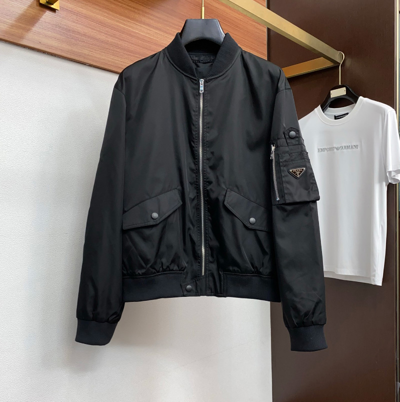 프라다 고품질 남성 바람막이 자켓 52 C