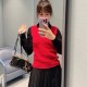 미우미우 케이블 니트 캐시미어 베스트 MMV338  D