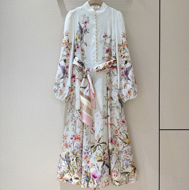 짐머만 Rebellion 버튼 미디 드레스 9143DC261  H