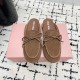 미우미우 26SS  여성 스웨이드 뮬 5R604E  X