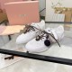 미우미우 26SS 로프 및 스웨이드 스니커즈 5E589E