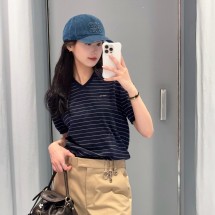 미우미우 코튼 브이넥 스웨터 MML05Q  H