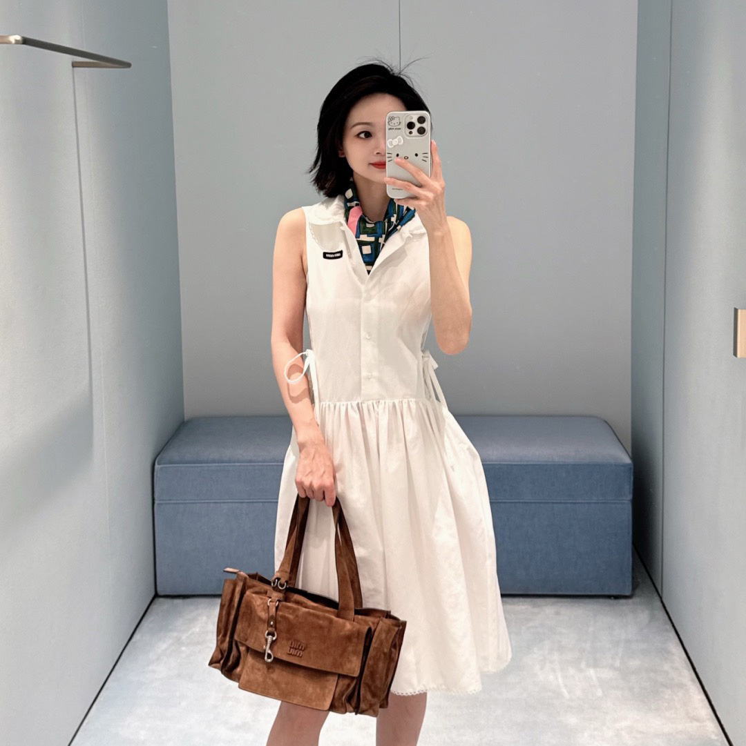 미우미우 26FW 숏 원피스 MF6425SOOO  H