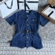 셀린느 그란데비타 여성 DENIM 숏드레스 원피스 RR0MB2N67GGG3  H