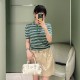 프라다 스트라이프 여성 면 반팔 폴로 2컬러  P24E3A   Y