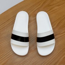 브루넬로 쿠치넬리 남성 샌들 슬리퍼 화이트 블랙  MZUPOSR