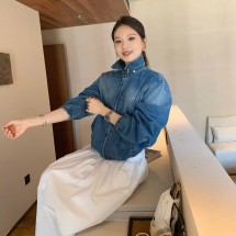 프라다 데님 블루종 여성 자켓 GFB337  H