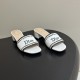 디올 리비에라 우븐 힐 슬라이드 슬리퍼 3.5CM 화이트 KCO702REF