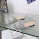 디올 까나쥬 뮬 슬라이드 슬리퍼 퀼트 그레이 KCO545CQL