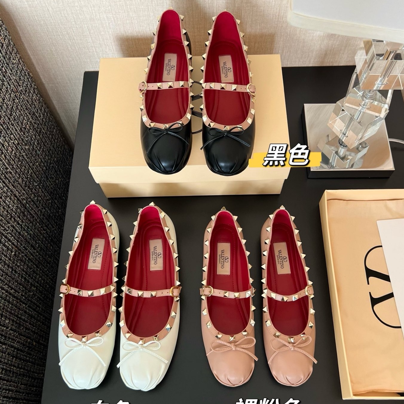 발렌티노 26FW 가라바니 플랫 슈즈 3컬러 9W2S0QA5XGR  H