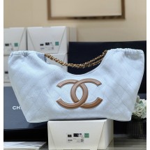 샤넬 26M 코코비치 깜봉 쇼퍼백 CC로고 데님 체인 쇼핑백 스몰  AS6191