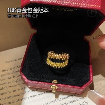 까르띠에 클래쉬 드 까르띠에 링 18K포금 반지 6.4mm 2컬러 B4238400