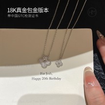 반클리프앤아펠 스위트  알함브라 미니 스몰 18k포금 목걸이 40cm 펜던트  VCARO85900
