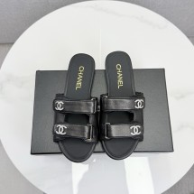 샤넬 뮬 램스킨 블래 슬리퍼 G47043  JM
