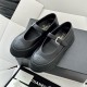 샤넬 26SS 메리제인 플랫 슈즈 굽5.5CM 블랙 G47073  JM
