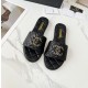 샤넬 체인 CC로고 퀄팅 뮬 슬리퍼 블랙 G39954  JM