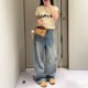 로에베 아나그램 배럴 데님 청바지 S359Y11XCM  H