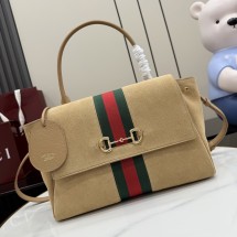 구찌 파파라초 스웨이드 미디엄 토트백 875018AAGIR