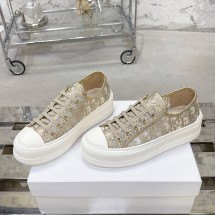 디올 워크 앤 플랫폼 굽4.5CM 베이지 스니커즈 KCK546OEN