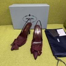 프라다 보우 포인티드토 굽10CM 펌프스 1I308O  JM
