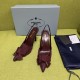프라다 보우 포인티드토 굽10CM 펌프스 1I308O  JM