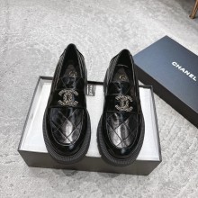 샤넬 CC로고 카프스킨 로퍼 블랙 여성 G45921  JM