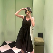 프라다 리나일론 슬리브리스 원피스 23X698  H