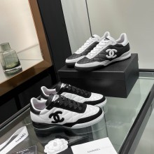 샤넬 CC로고 여성 블랙 화이트 스니커즈 2컬러 G47275  JM