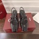 구찌 SIENNA GG 페이던트 스트랩 굽3-5CM 블랙 샌들 832474  JM
