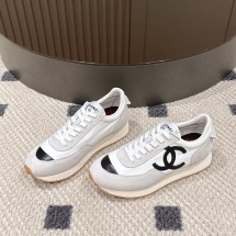 샤넬 26 패브릭 엠보싱 스웨이드 카프스킨  스니커즈 G47131 JM