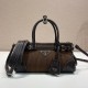 프라다 보니 미니 핸드백 토트백 브라운 1BA486